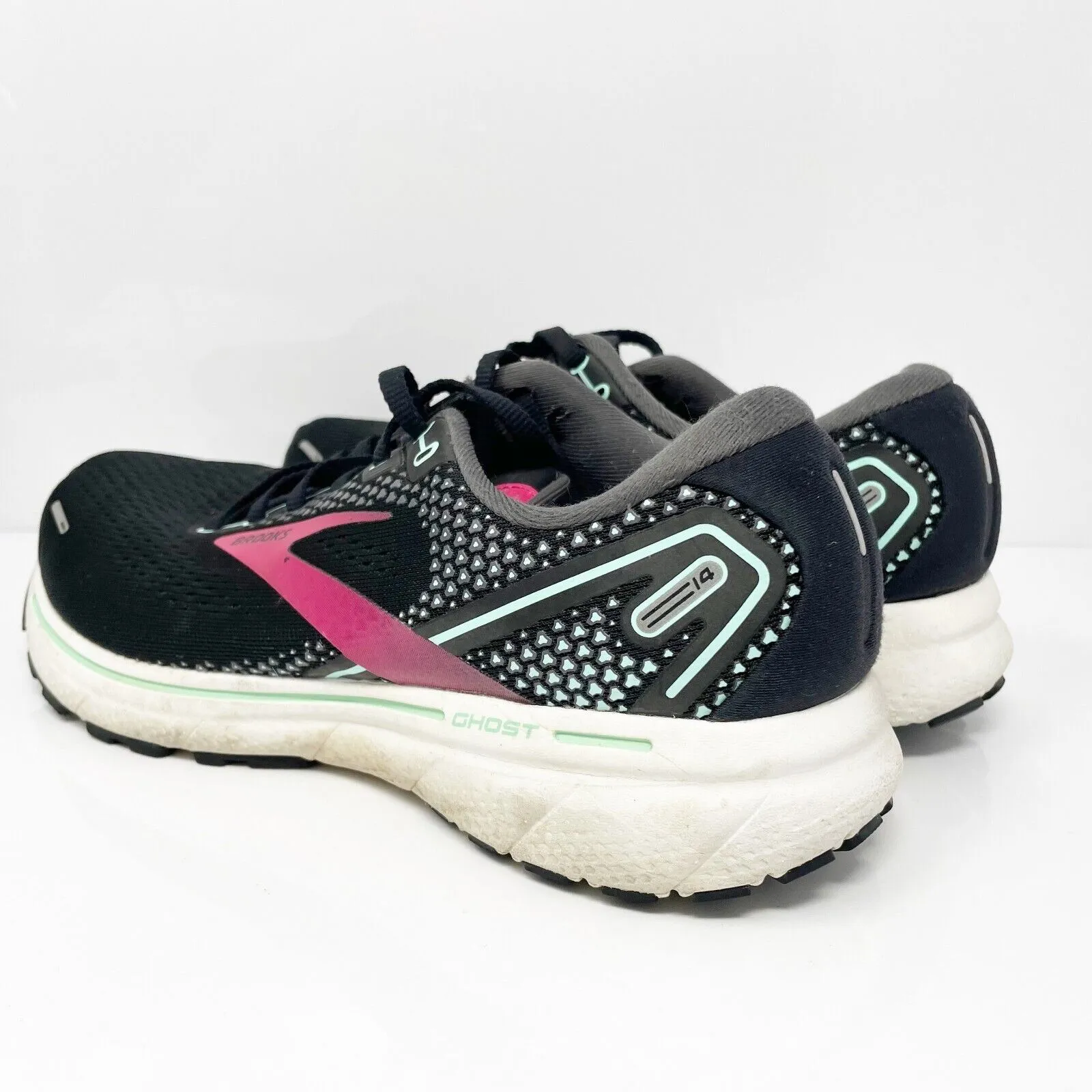 Brooks Womens Ghost 14 1203561D013 Black Running Shoes Sneakers Size 9 D