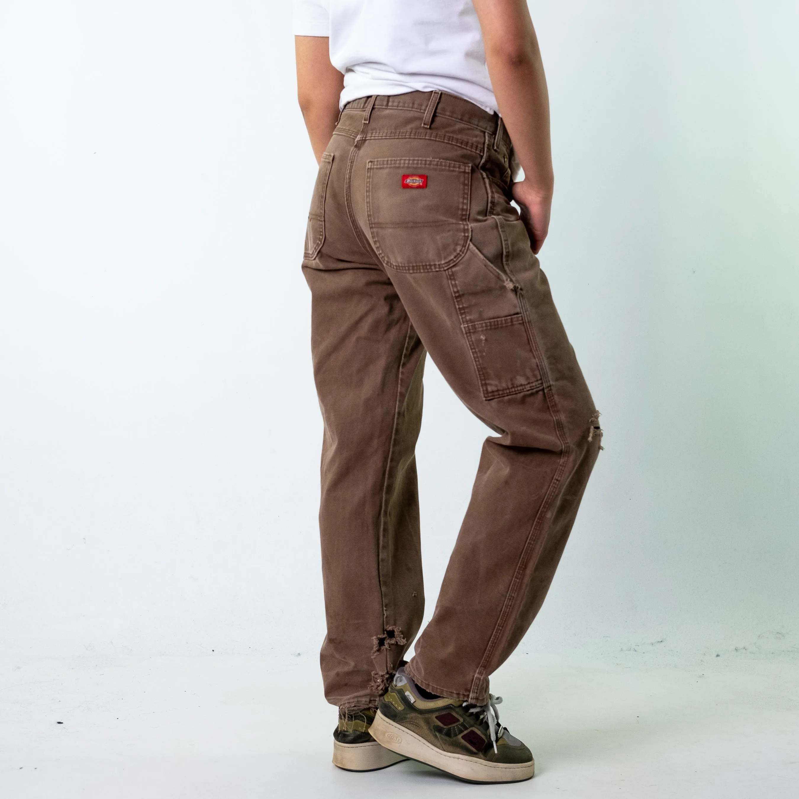 Brown 90s Dickies  Cargo Skater Trousers Pants Jeans (33x32)