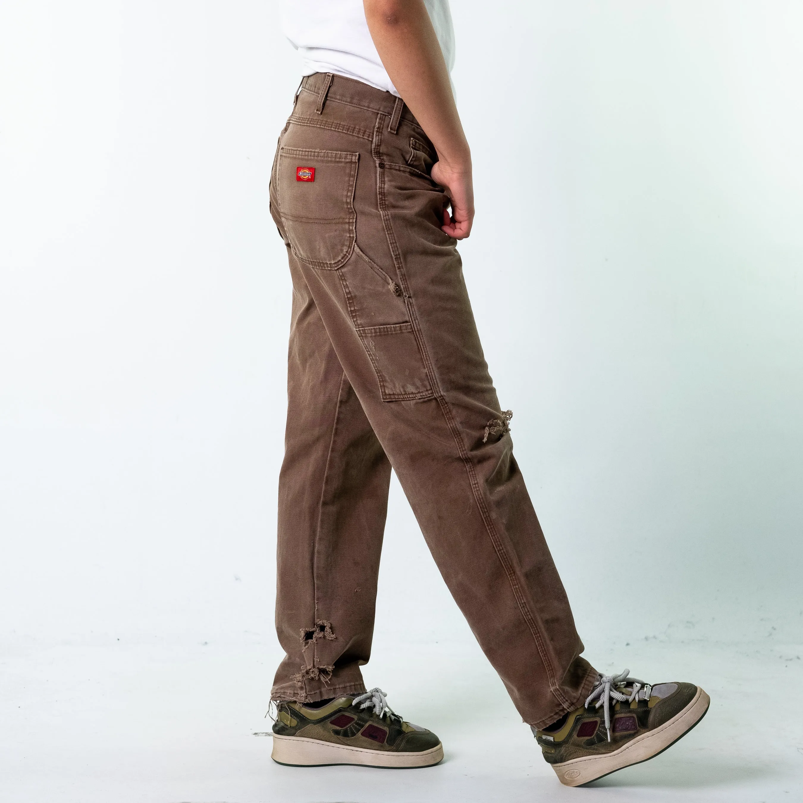 Brown 90s Dickies  Cargo Skater Trousers Pants Jeans (33x32)