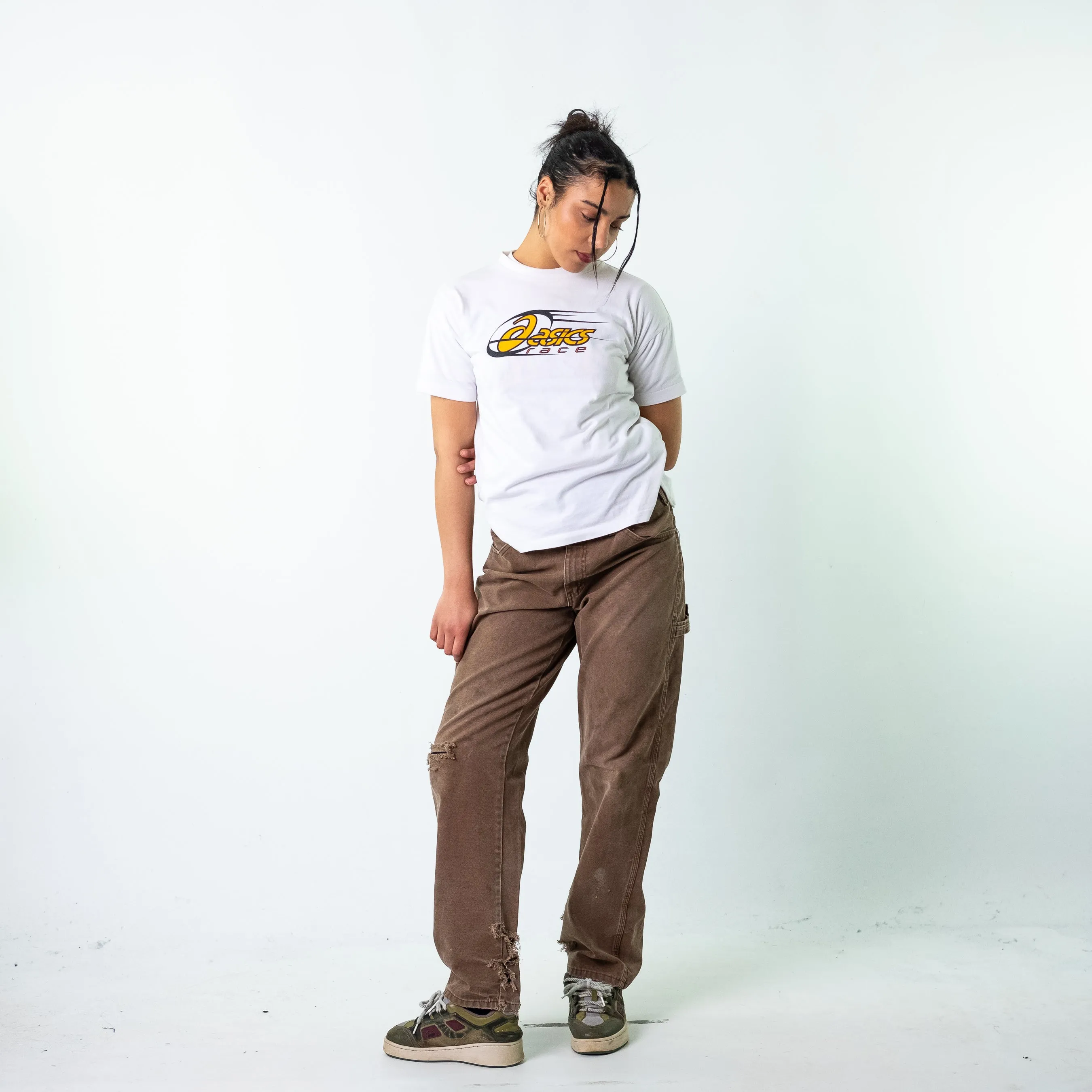 Brown 90s Dickies  Cargo Skater Trousers Pants Jeans (33x32)