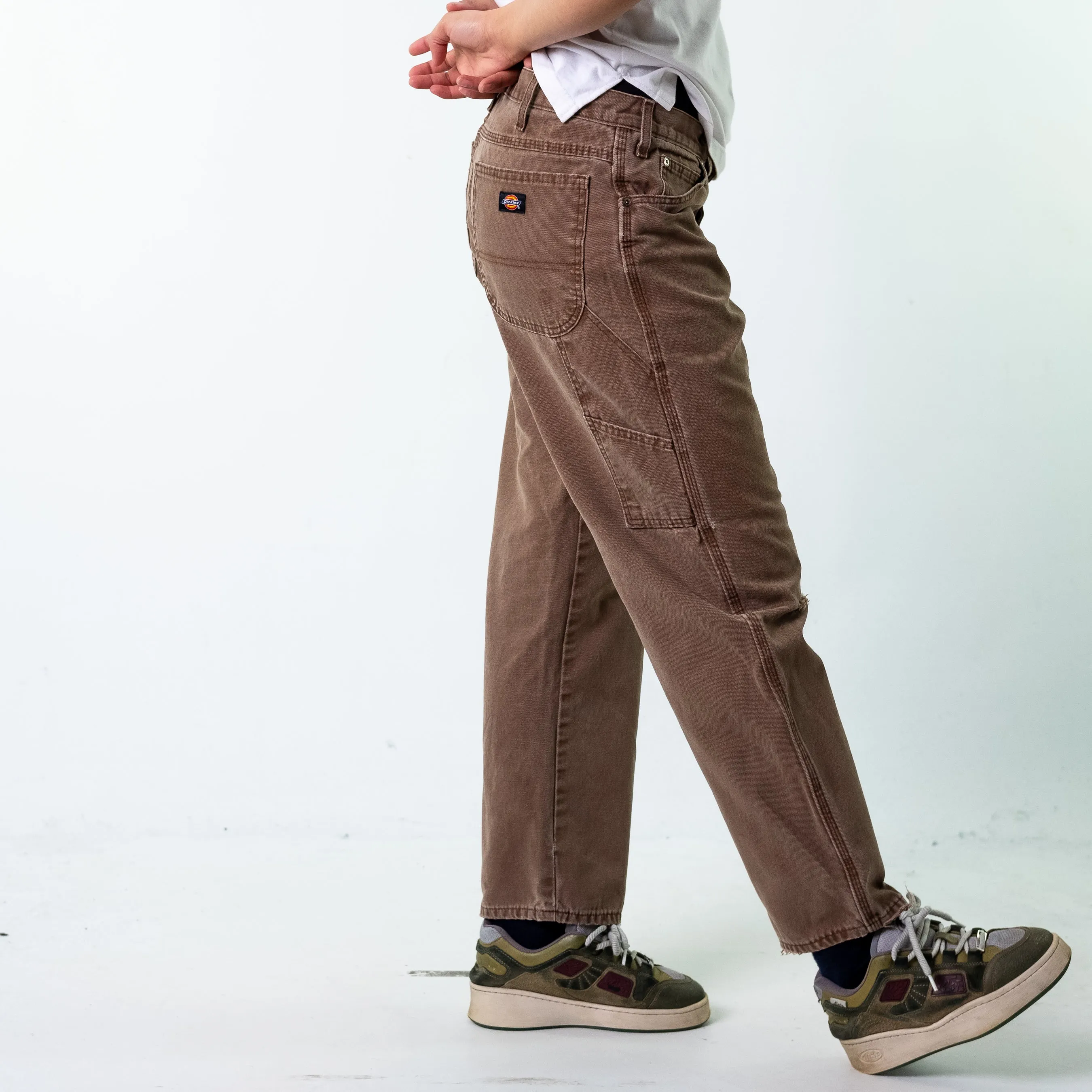 Brown 90s Dickies  Cargo Skater Trousers Pants Jeans (34x30)