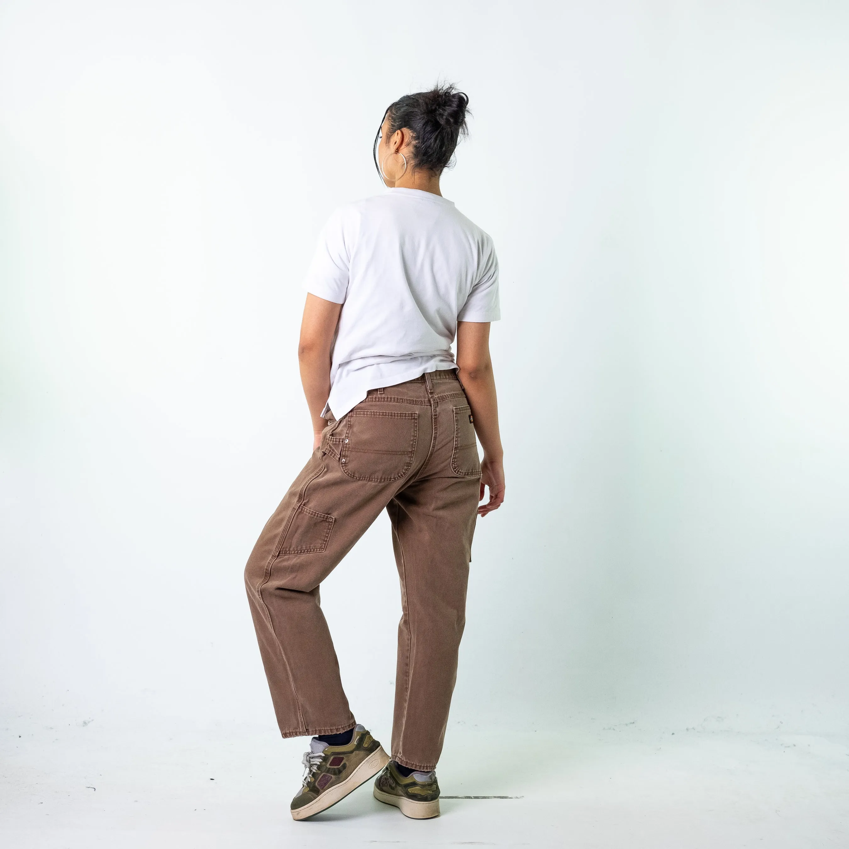 Brown 90s Dickies  Cargo Skater Trousers Pants Jeans (34x30)