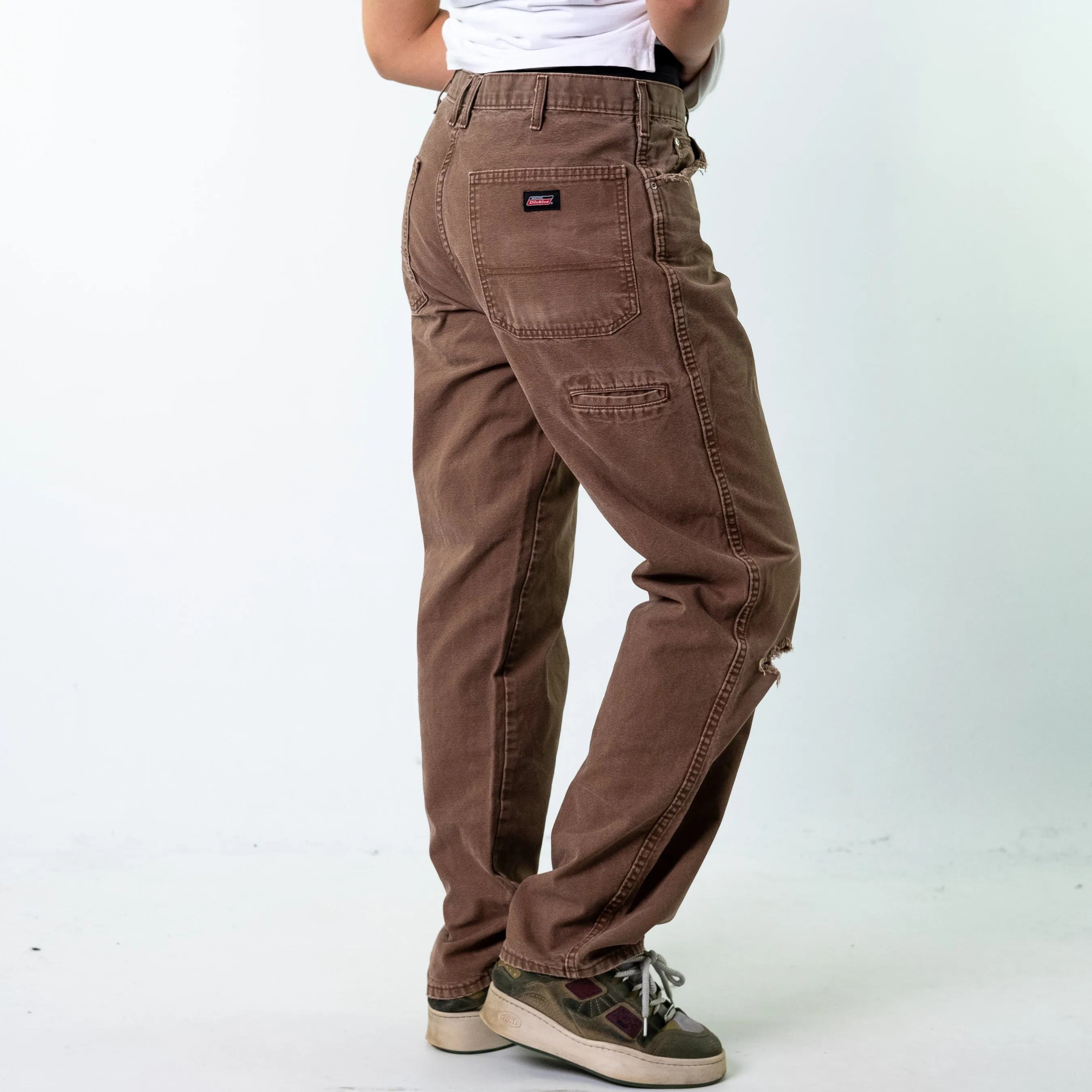 Brown 90s Dickies  Cargo Skater Trousers Pants Jeans (34x34)