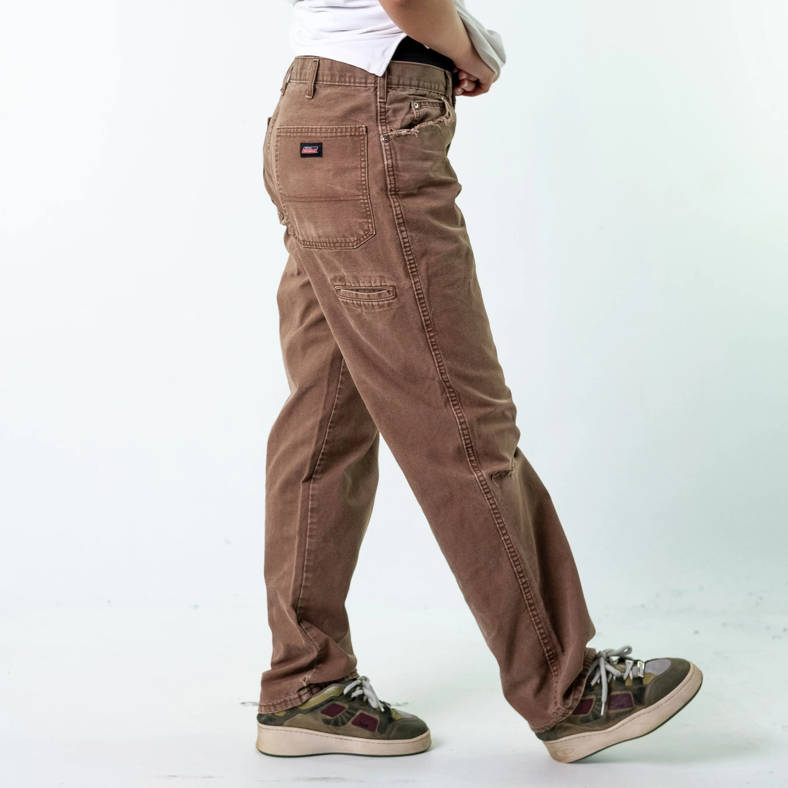 Brown 90s Dickies  Cargo Skater Trousers Pants Jeans (34x34)