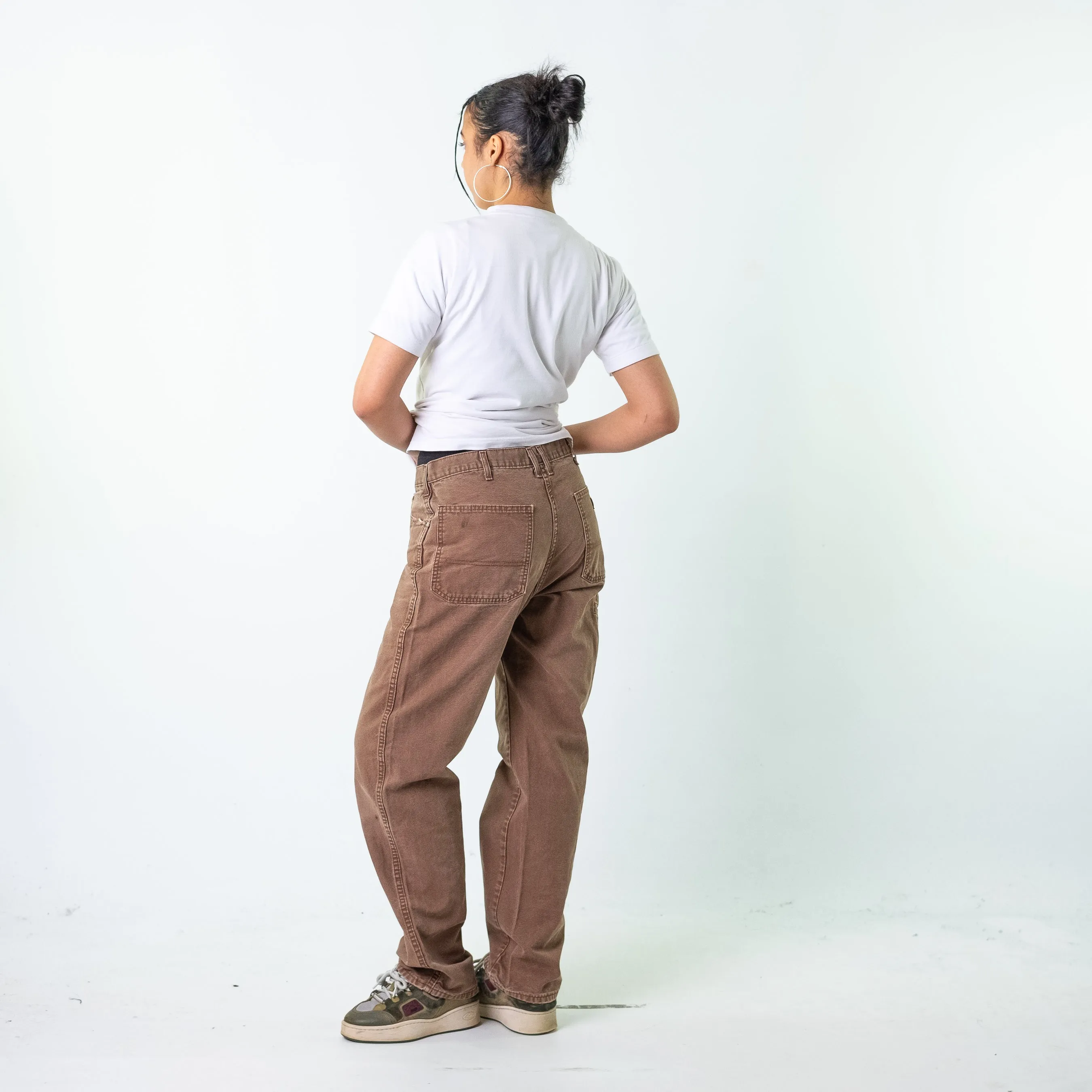 Brown 90s Dickies  Cargo Skater Trousers Pants Jeans (34x34)