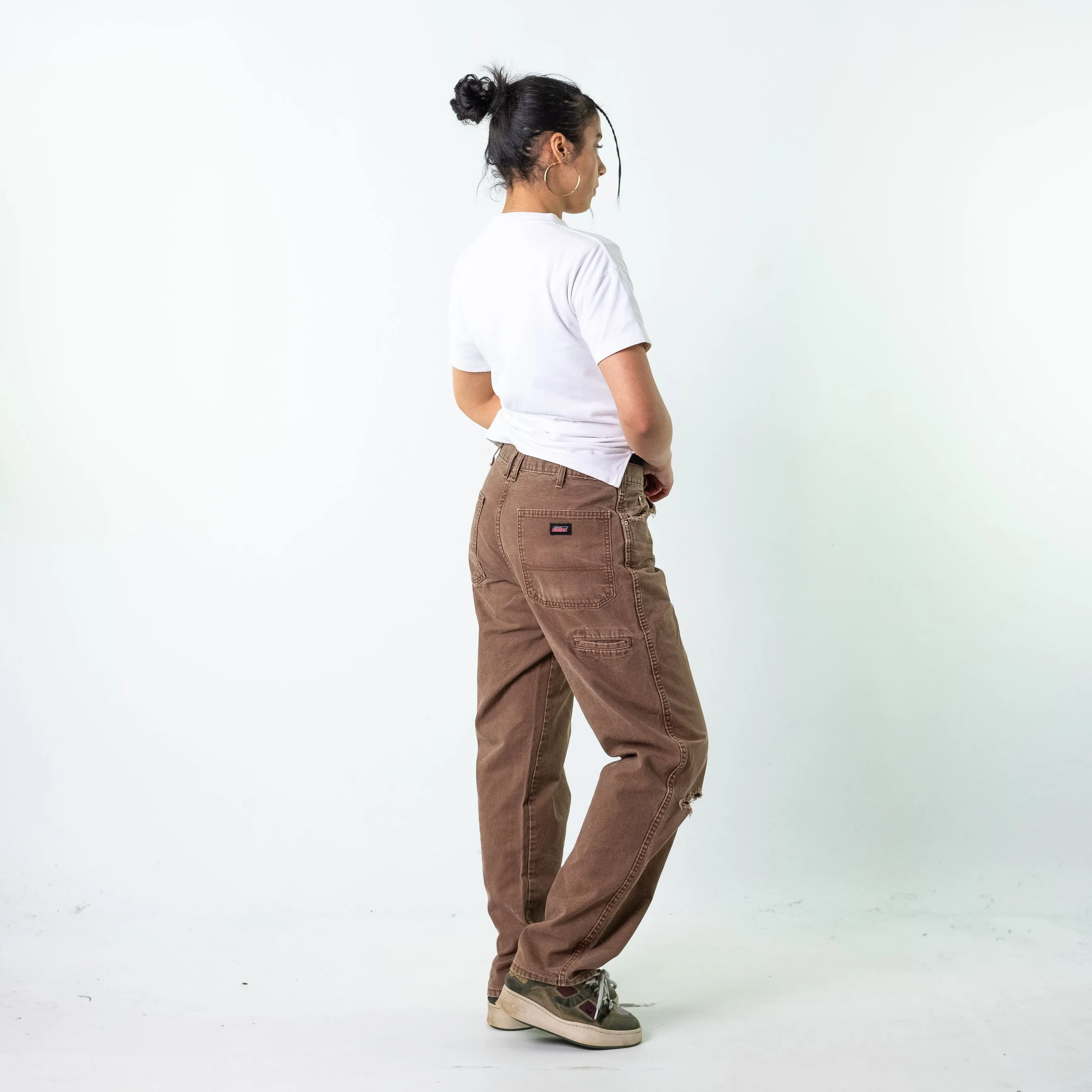 Brown 90s Dickies  Cargo Skater Trousers Pants Jeans (34x34)