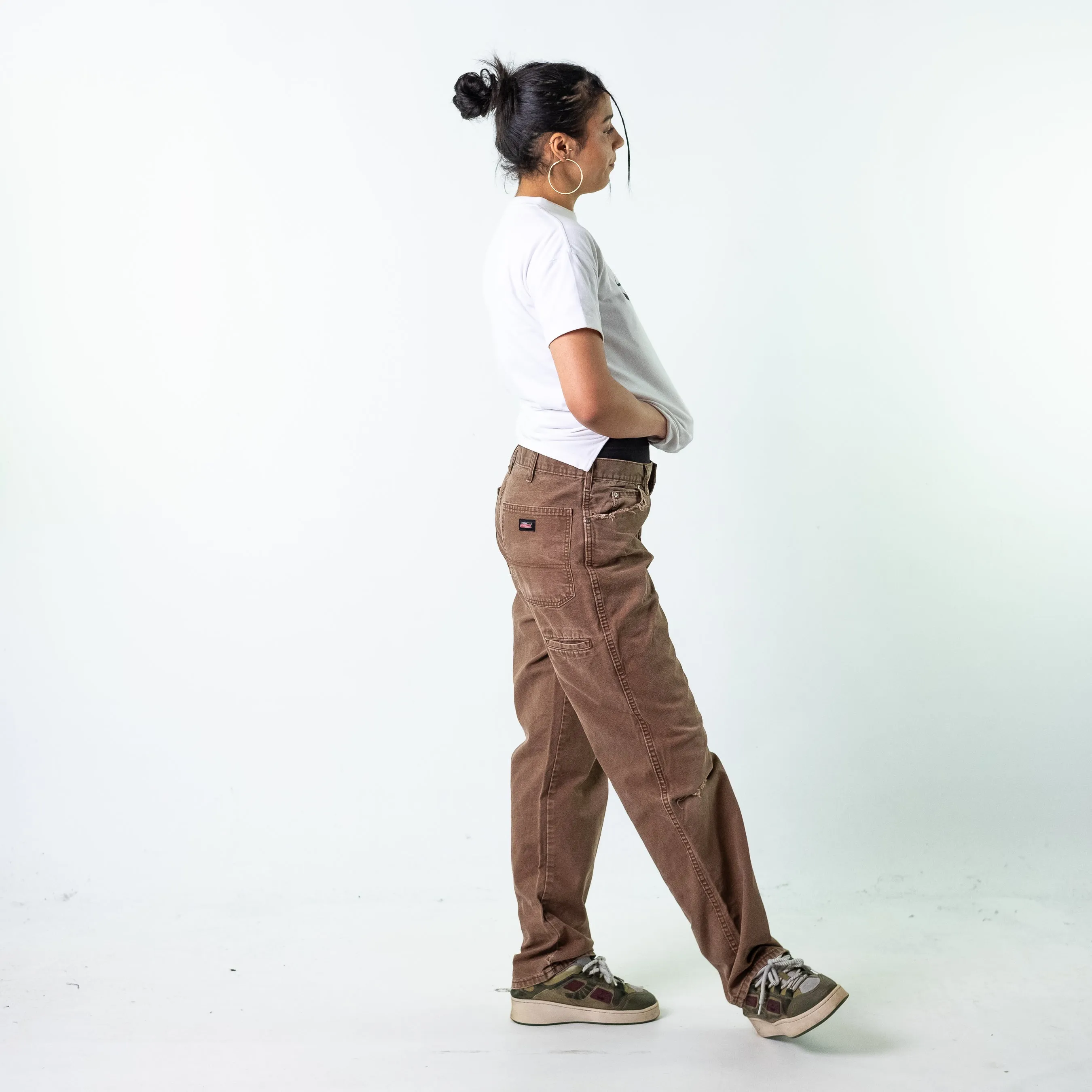 Brown 90s Dickies  Cargo Skater Trousers Pants Jeans (34x34)