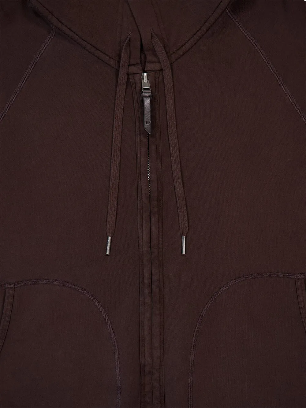 Brown Garment Dyed Hoodie