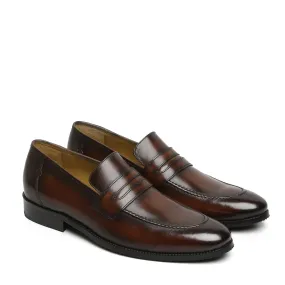 Brown Penny Loafers For Men