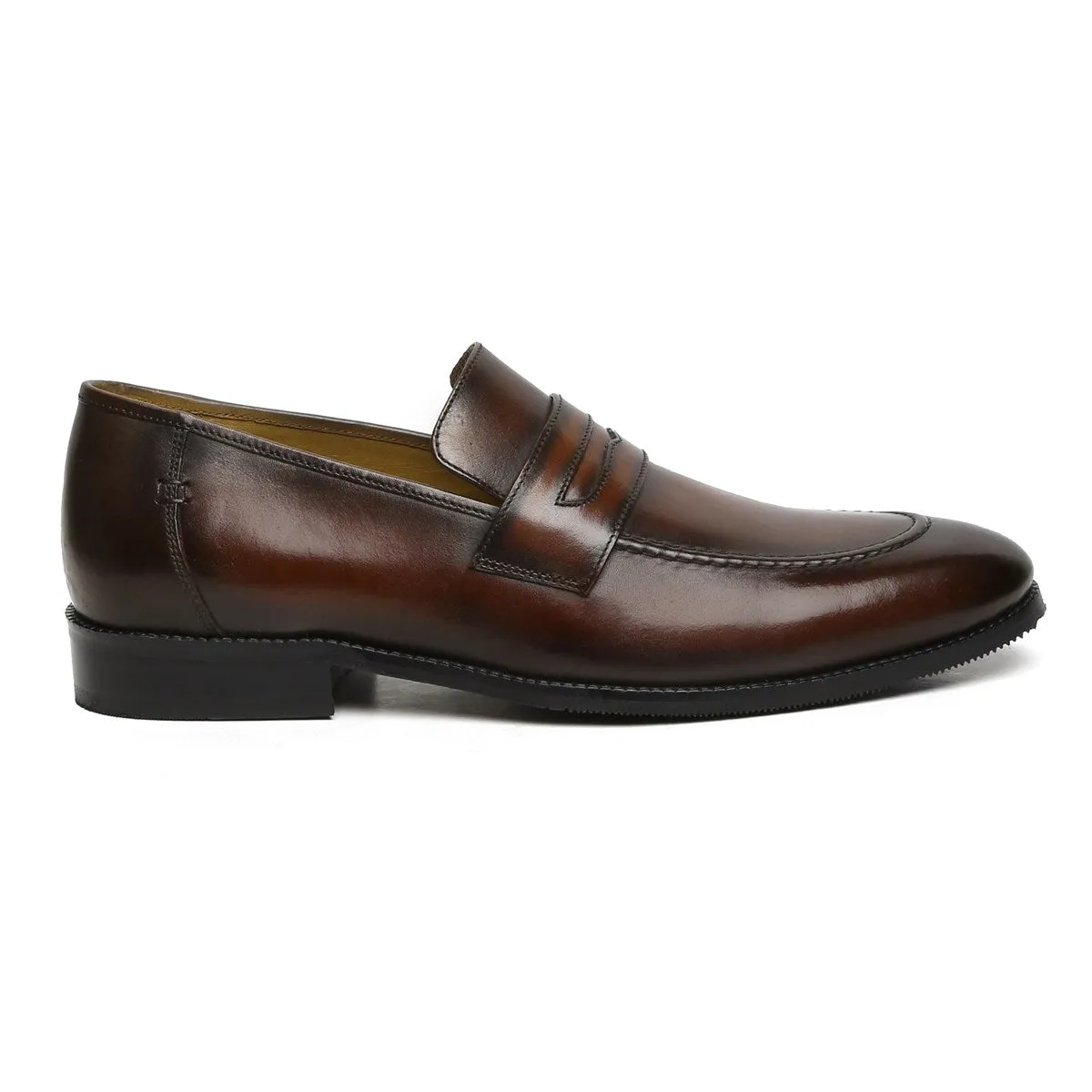 Brown Penny Loafers For Men