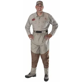 Caddis Mens Tan/Brown Deluxe Breathable Wader Pants