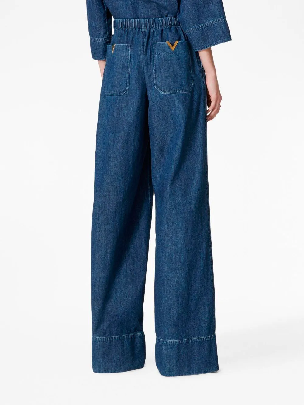 Chambray denim jeans