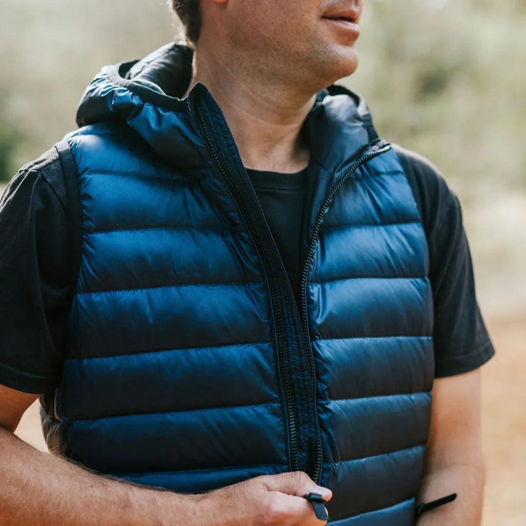 CJ - Men's 90/10 Packable Down Vest || Navy