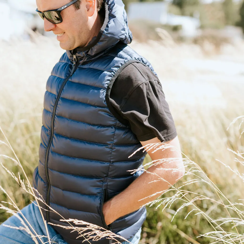 CJ - Men's 90/10 Packable Down Vest || Navy