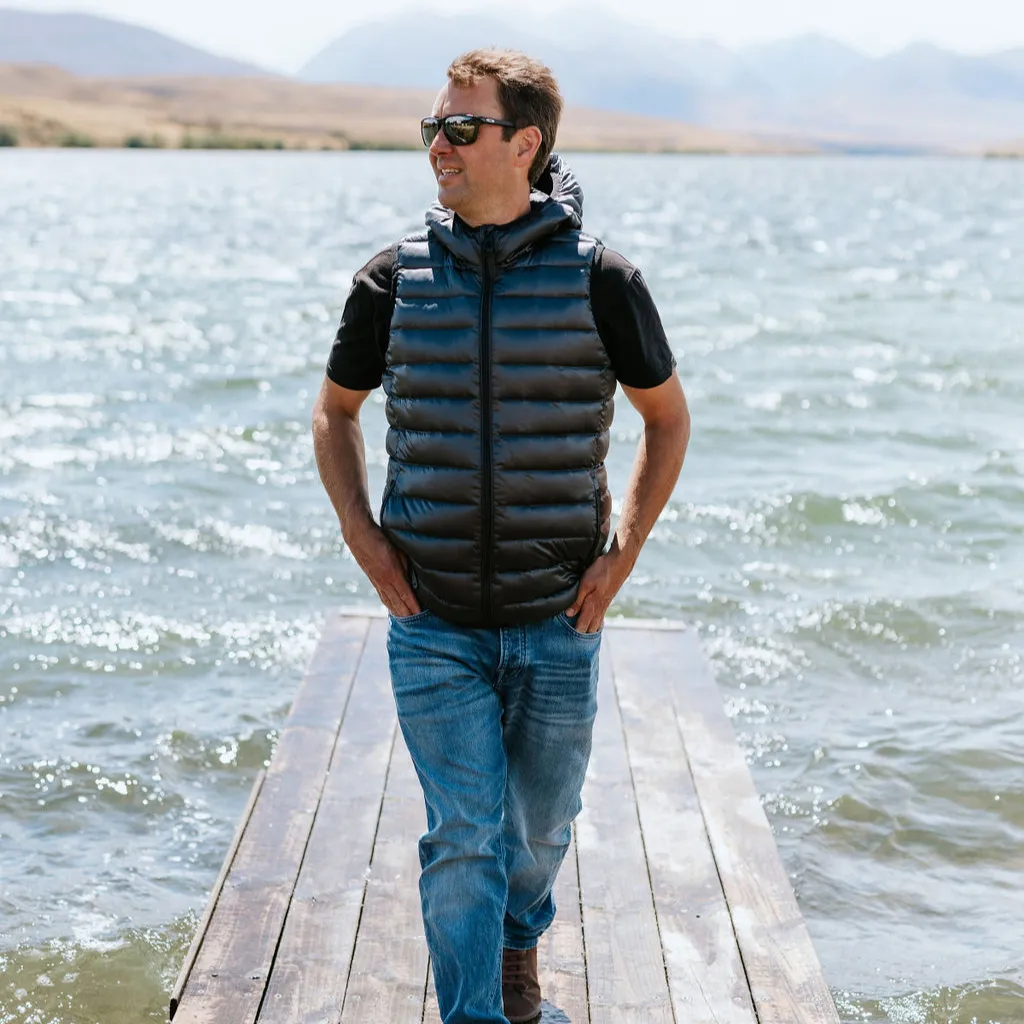 CJ - Men's 90/10 Packable Down Vest || Slate