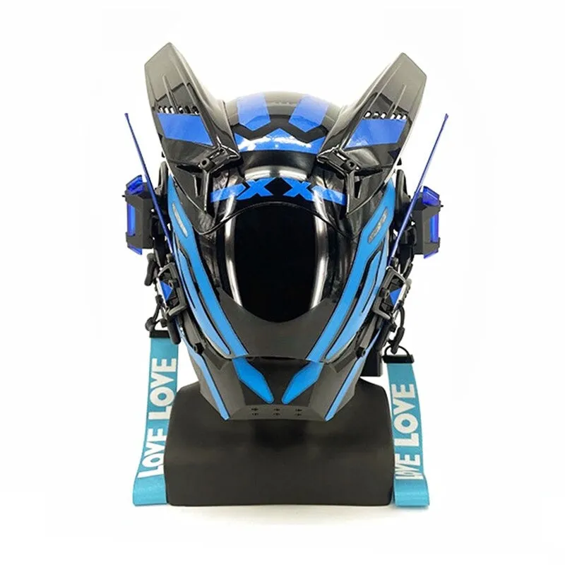 Cyberpunk Helmet Blue