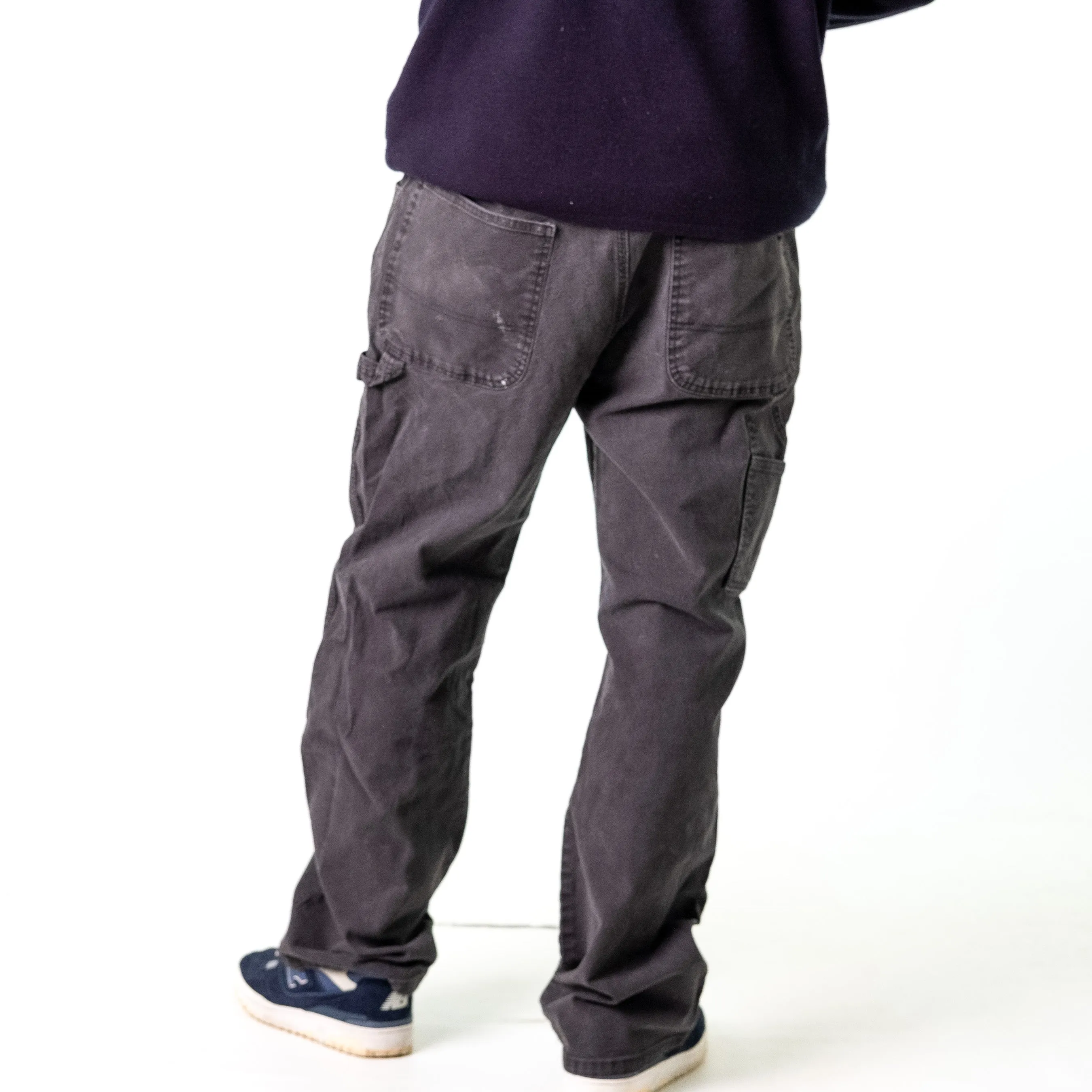 Dark Grey 90s Dickies  Cargo Skater Trousers Pants Jeans (38x32)