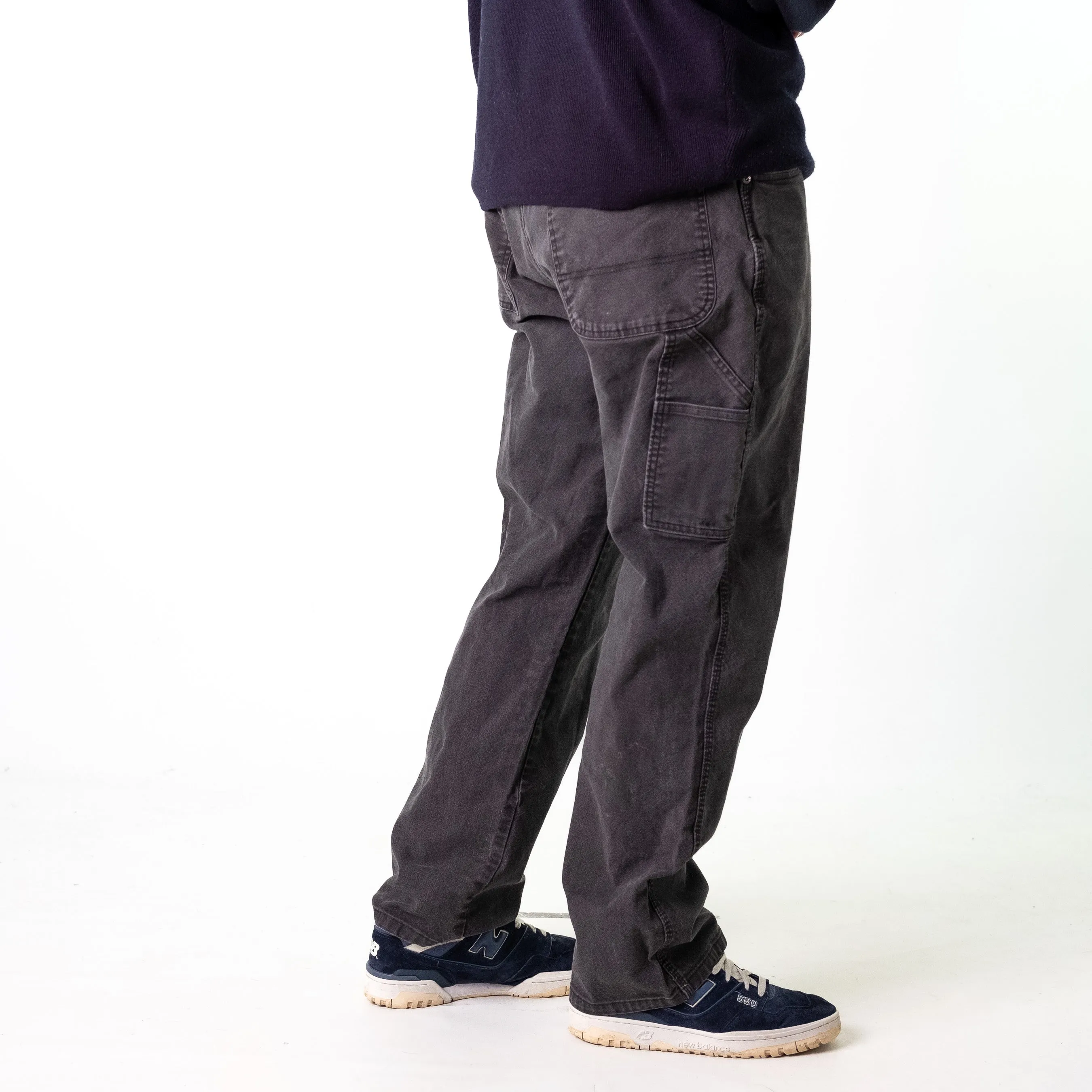 Dark Grey 90s Dickies  Cargo Skater Trousers Pants Jeans (38x32)