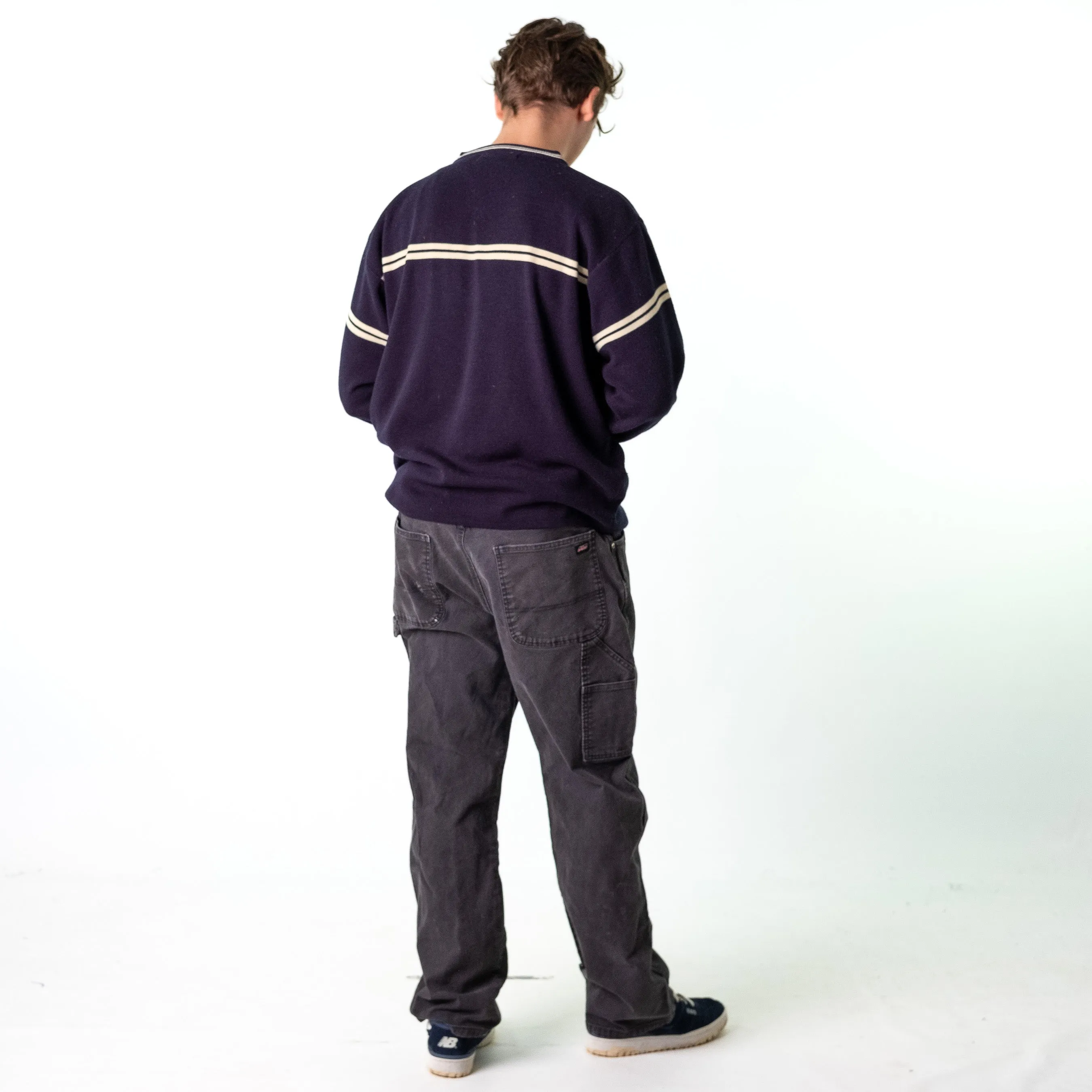 Dark Grey 90s Dickies  Cargo Skater Trousers Pants Jeans (38x32)