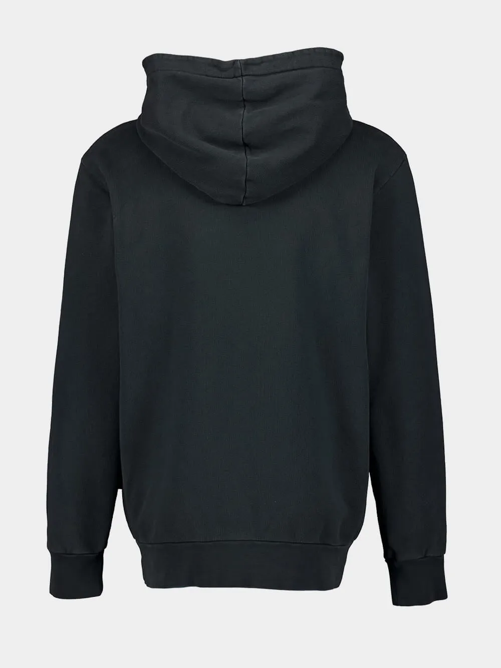 Dark Grey Logo-Print Hoodie