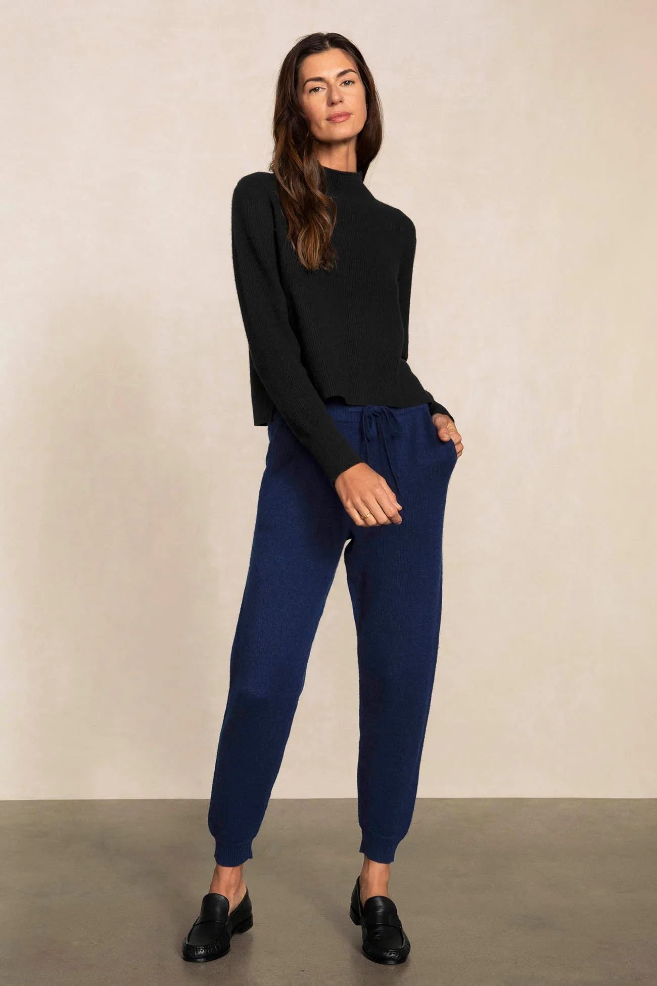 DELANEY CASHMERE MOCK NECK SWEATER