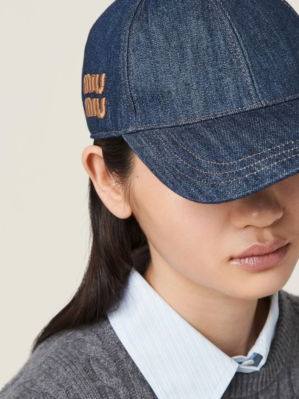 Denim Logo Baseball Cap