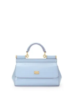 Dolce & Gabbana small Sicily patent tote bag - Blue