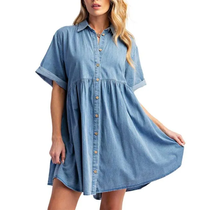 Easel Denim Dress