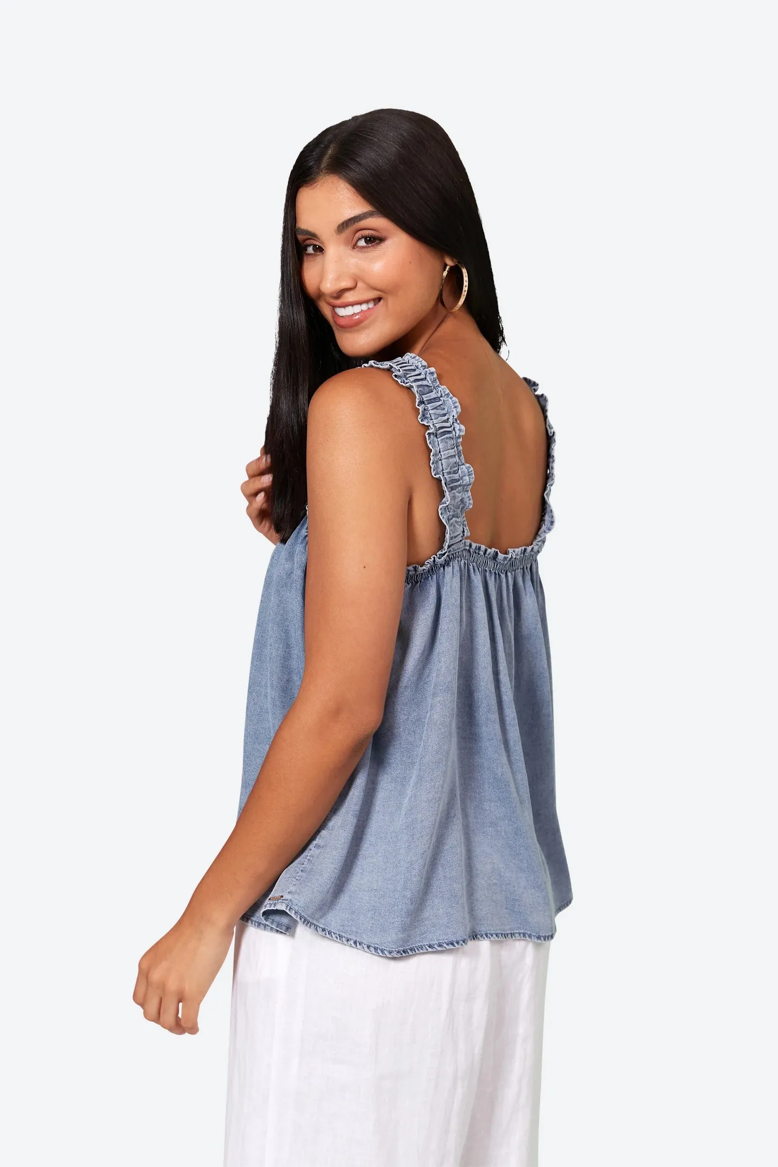 Eb&Ive Elan Tank - Denim