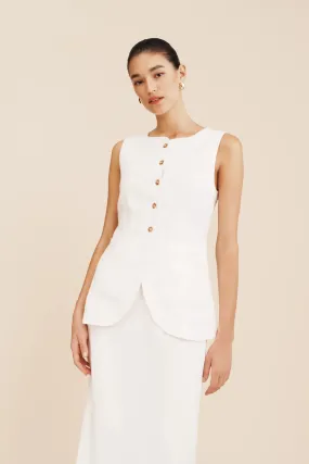 Emma Vest in Ivory
