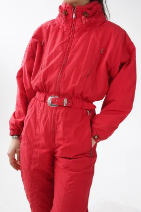 Ensemble de ski une pièce Bogner rouge pour femme taille 10 (S)