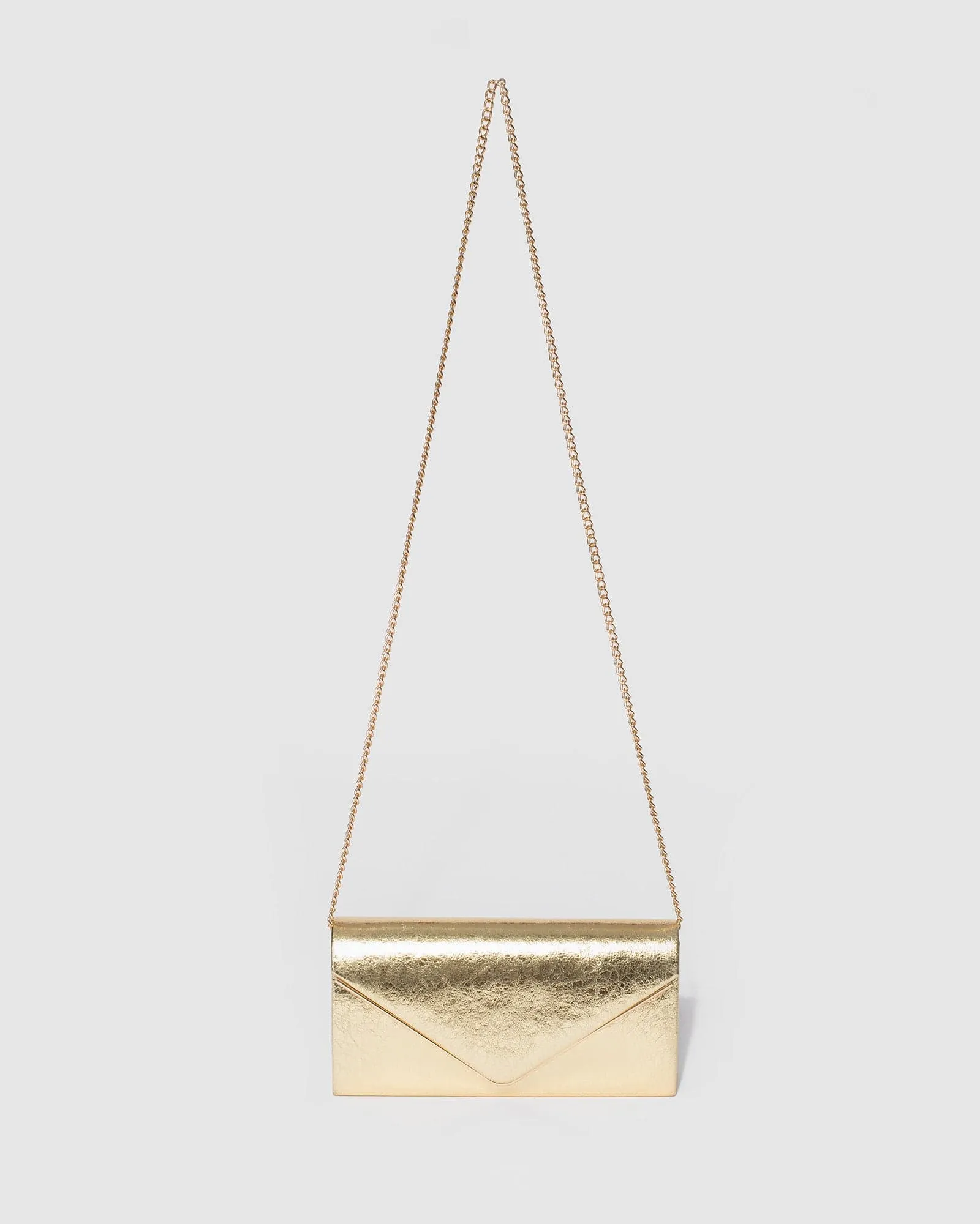 Gold Sammie Clutch Bag