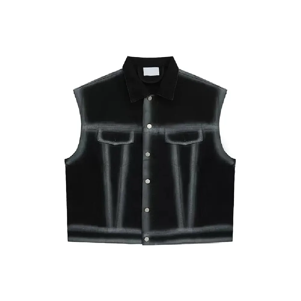 Gradient Denim Vest