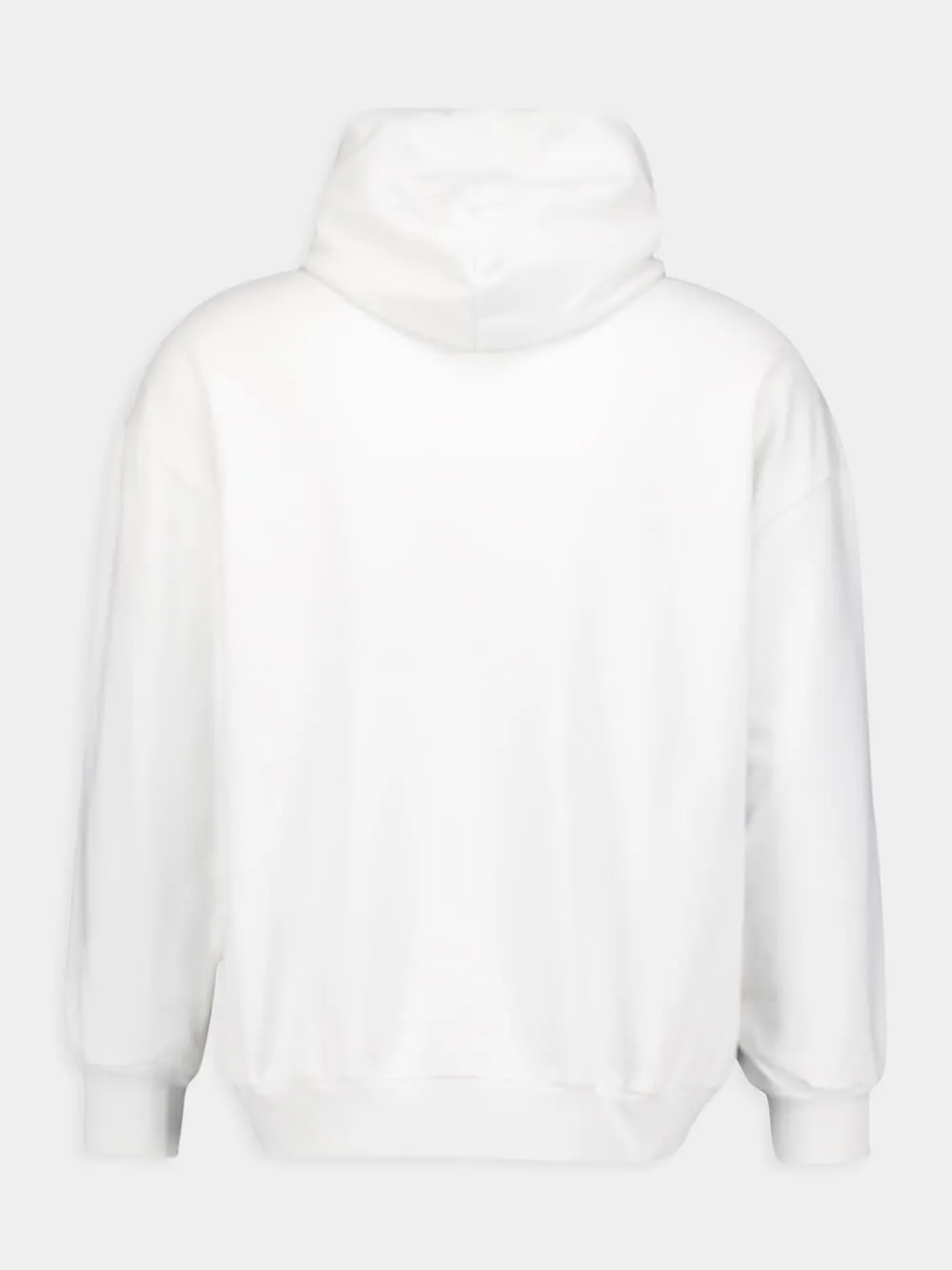 Graphic White Zip-Up Hoodie