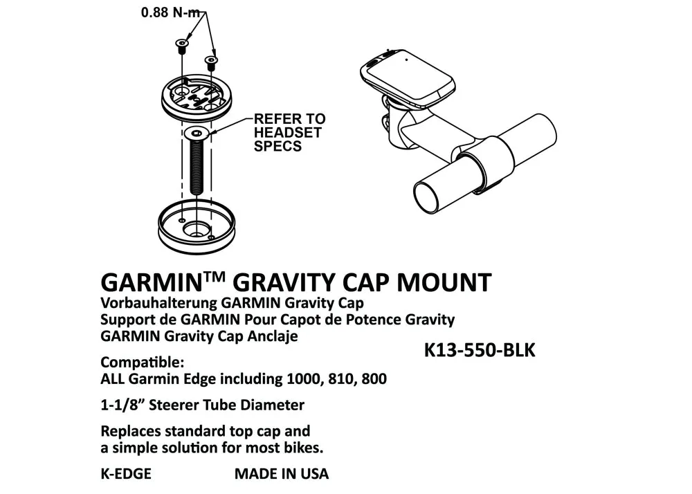 Gravity Top Cap Mount