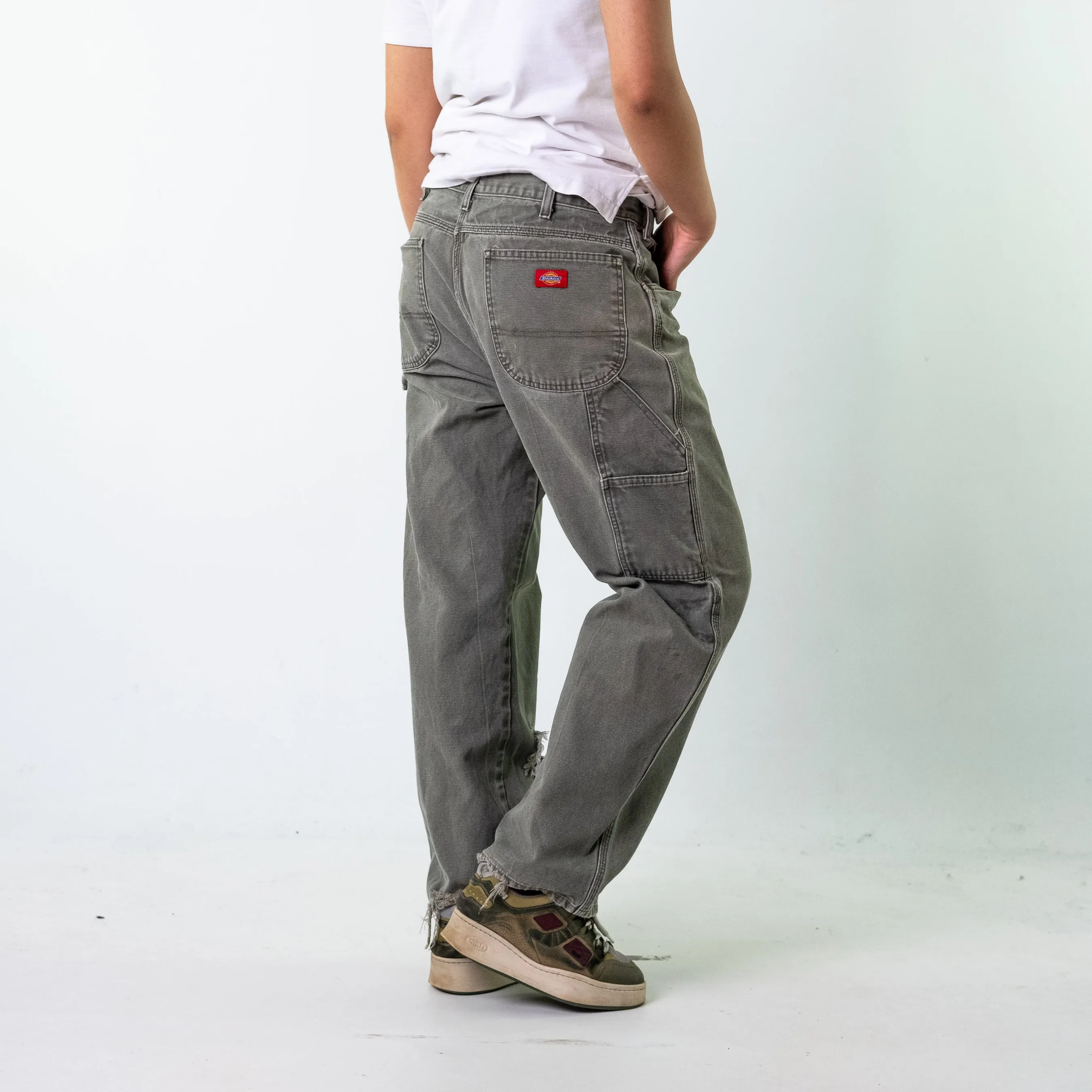 Green 90s Dickies  Cargo Skater Trousers Pants Jeans (36x30)