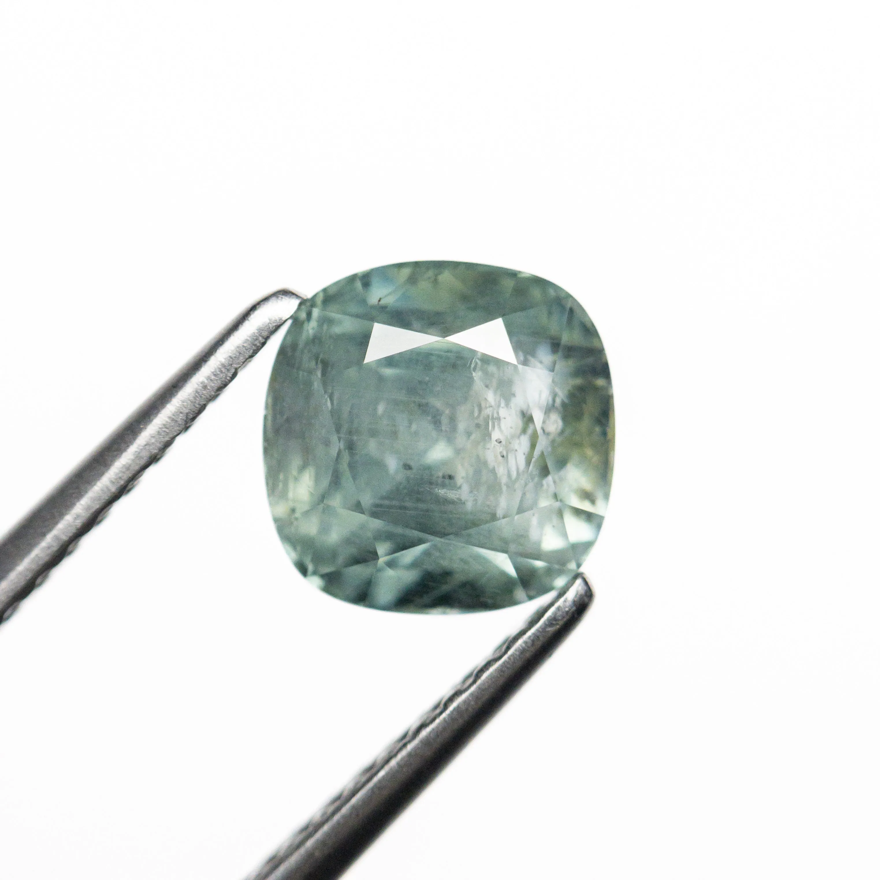 Green Brilliant Sapphire - 2.45ct Cushion