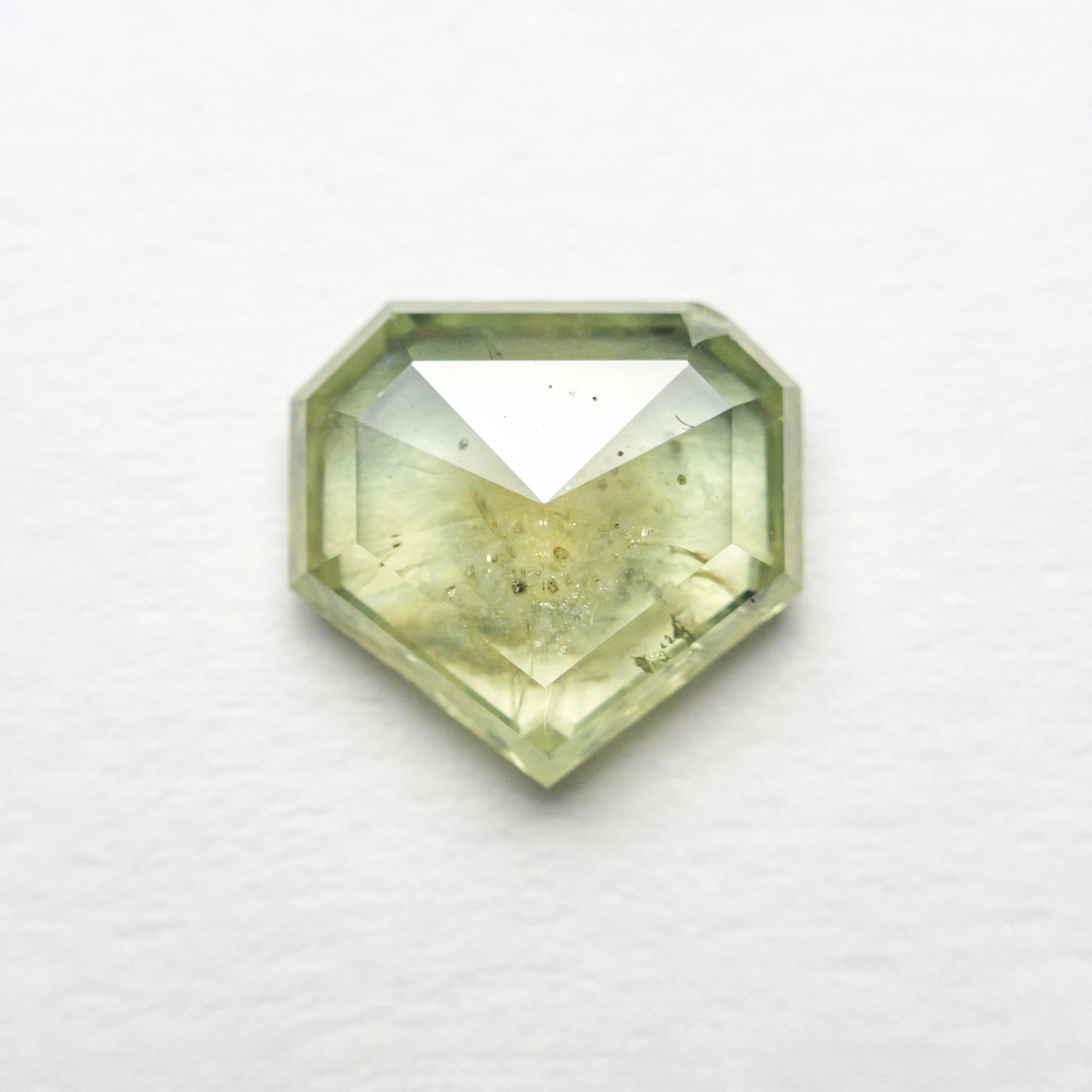 Green Rosecut Sapphire - 1.96ct Shield