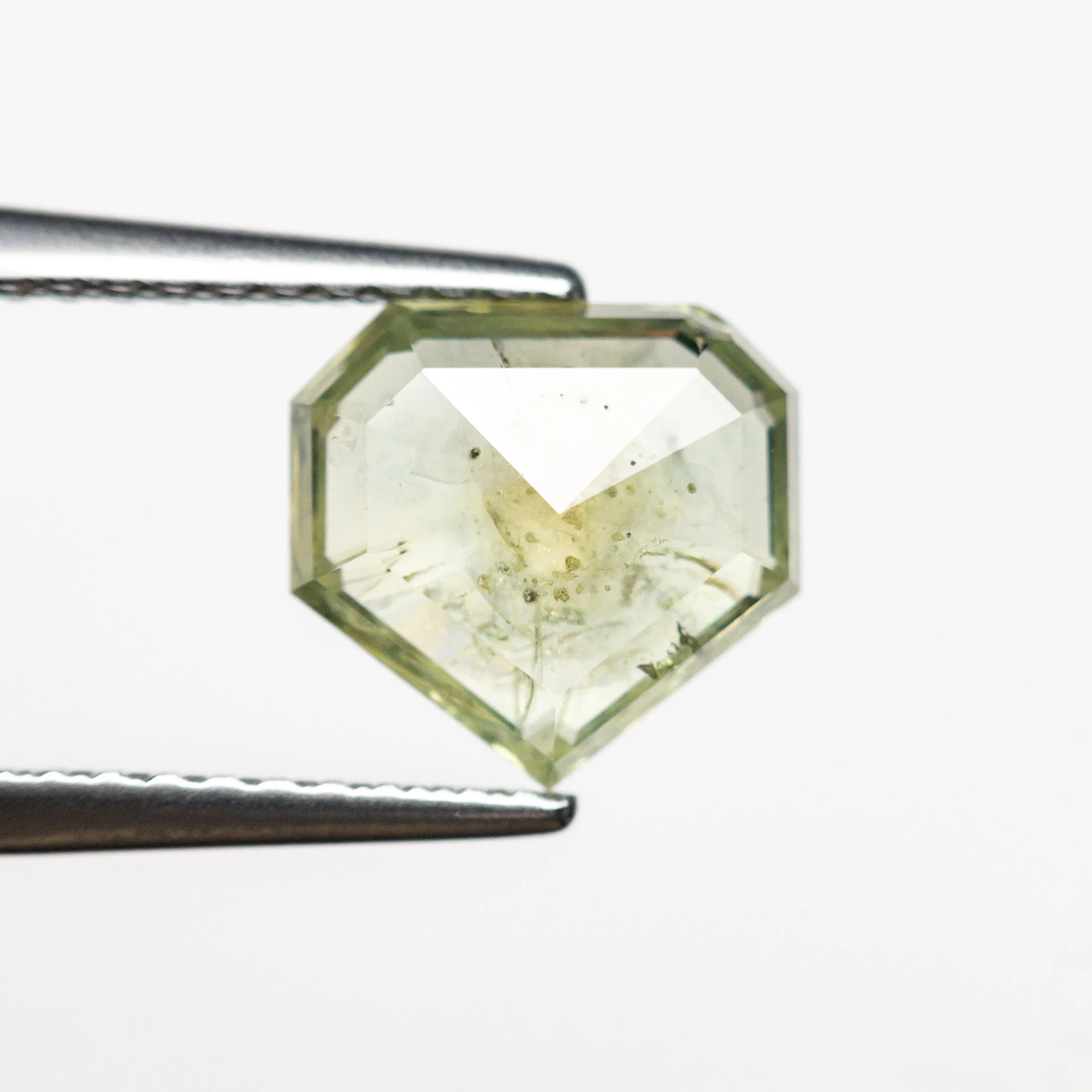 Green Rosecut Sapphire - 1.96ct Shield