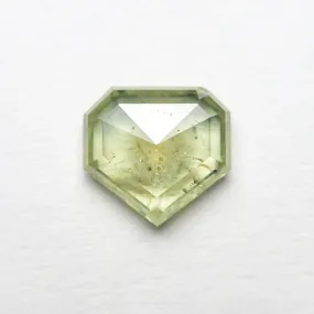 Green Rosecut Sapphire - 1.96ct Shield