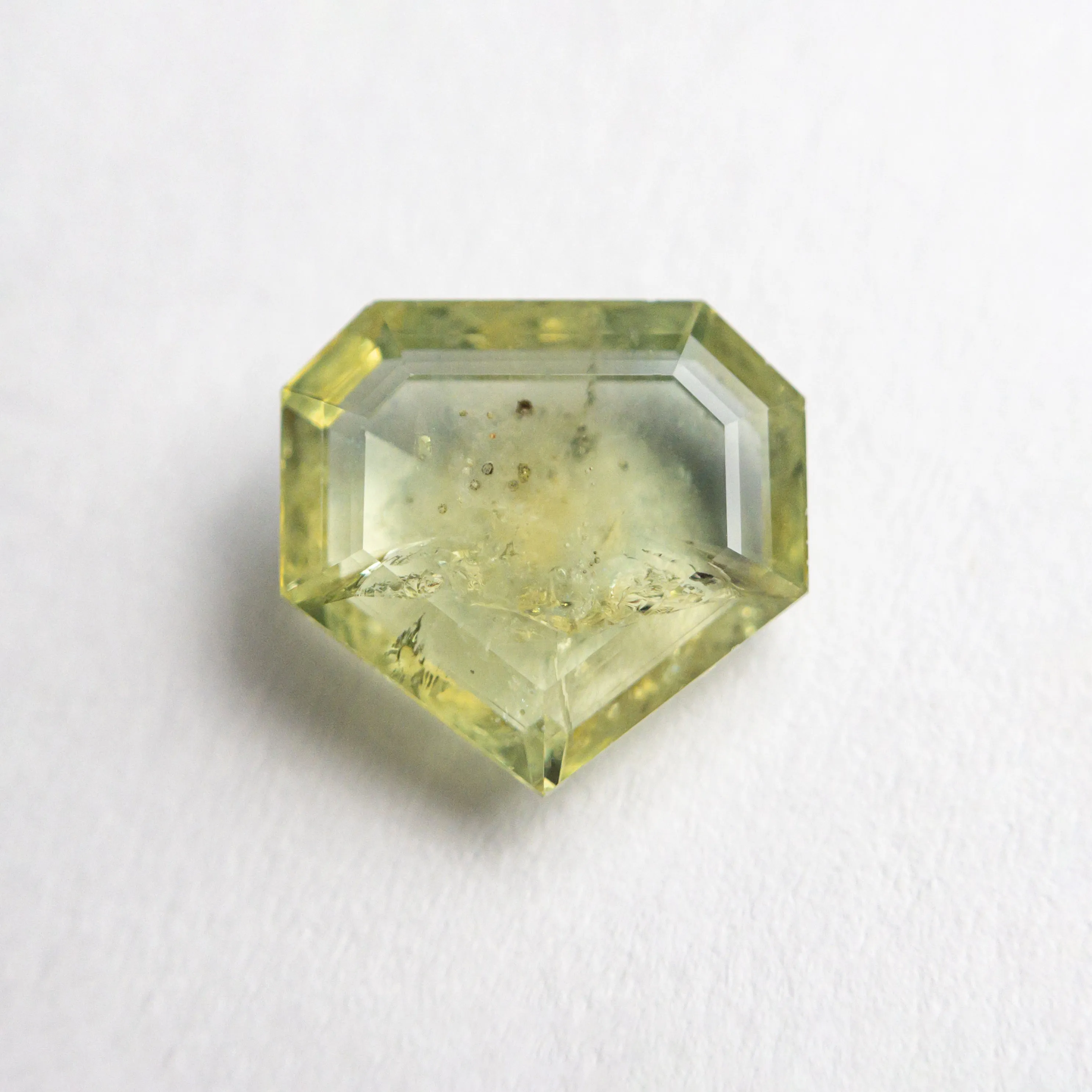 Green Rosecut Sapphire - 1.96ct Shield