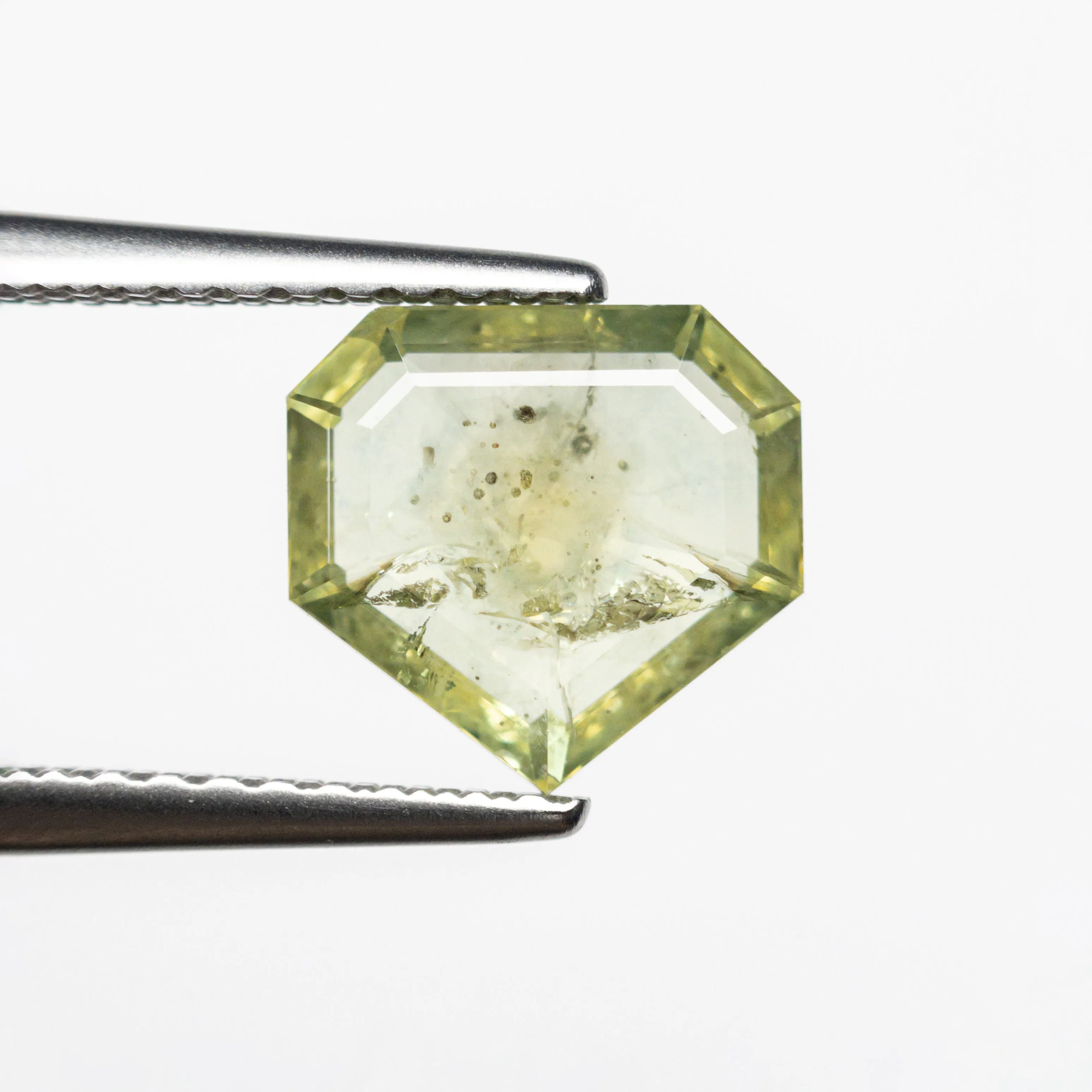 Green Rosecut Sapphire - 1.96ct Shield