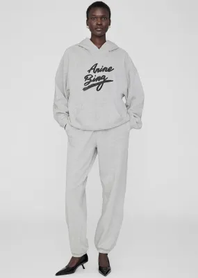 HARVEY HOODIE SIGNATURE HEATHER GREY - ANINE BING