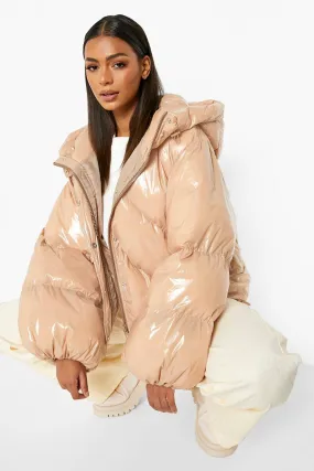 High Shine Oversized Puffer Jacket