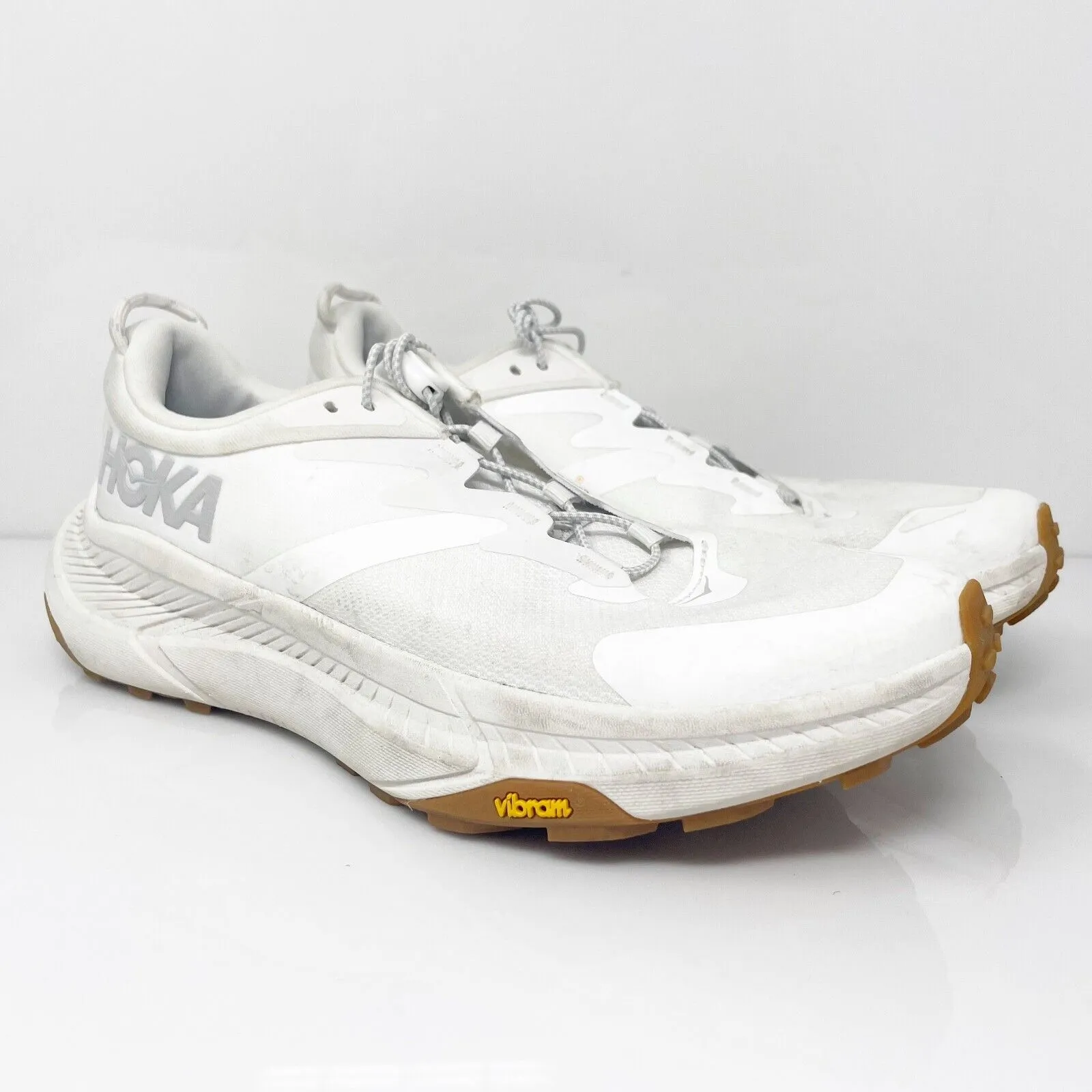 Hoka One One Womens Transport 1123154 WWH White Running Shoes Sneakers Size 9 B