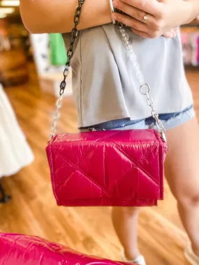 Hot Pink Puffer Bag