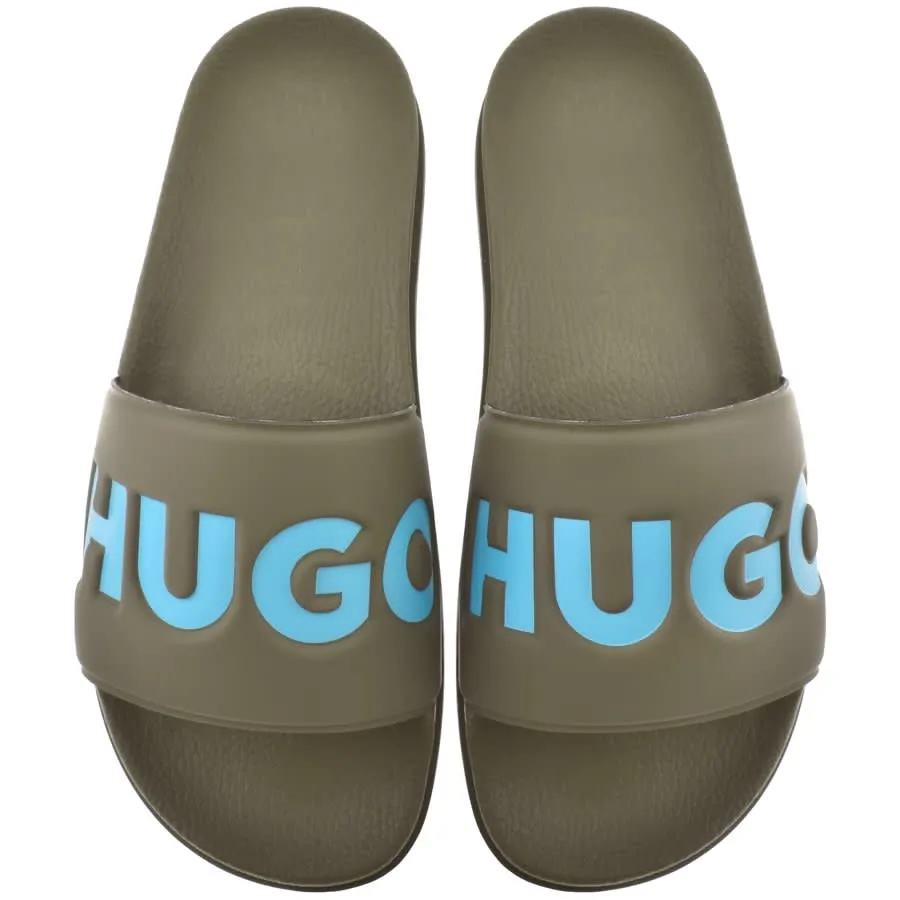 HUGO Match Sliders Green