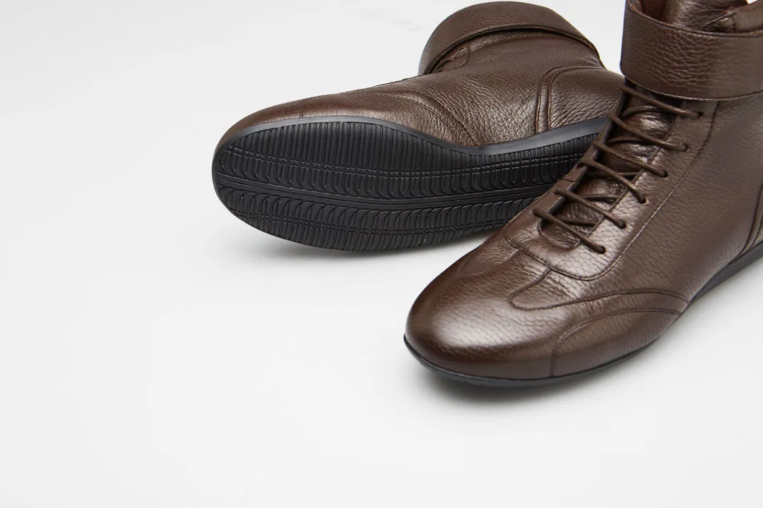 Iconic High - Dark Brown Deer Leather