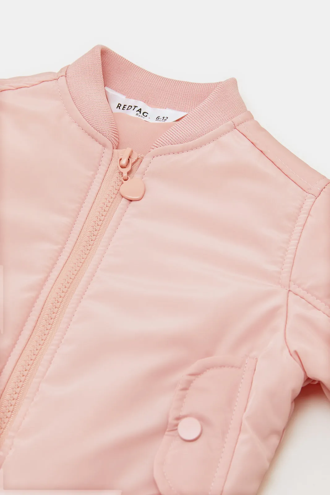 Infant Girls Pink Zipper Jacket