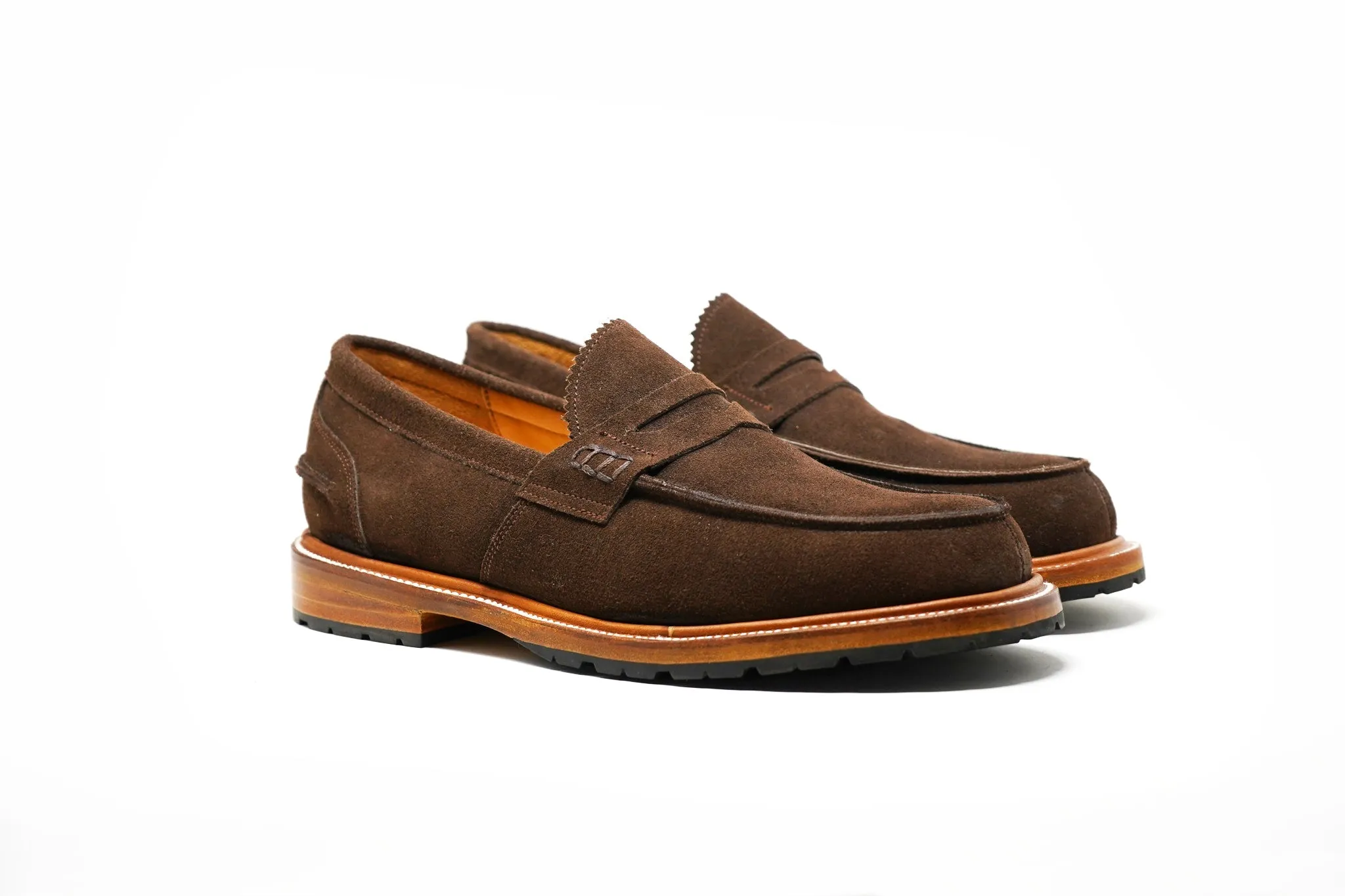 Jack Dress Penny Loafers Brown Suede